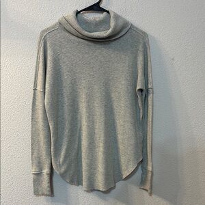 TNA Gray Cowl Neck Sweater with Relaxed Fit